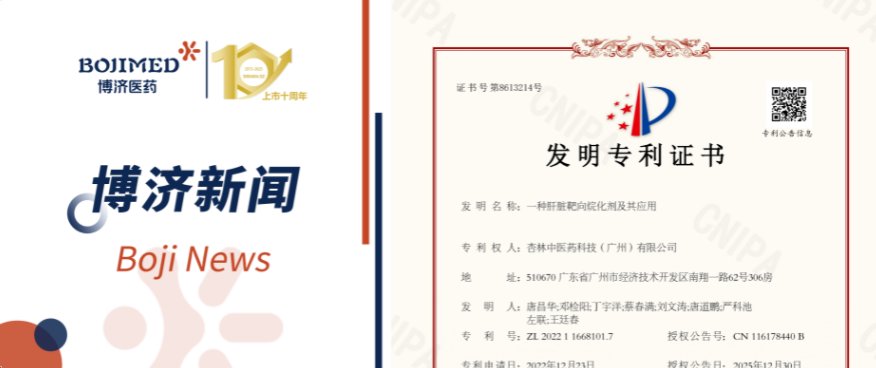 喜讯!3200威尼斯vip医药自主研发化合物技术获发明专利!